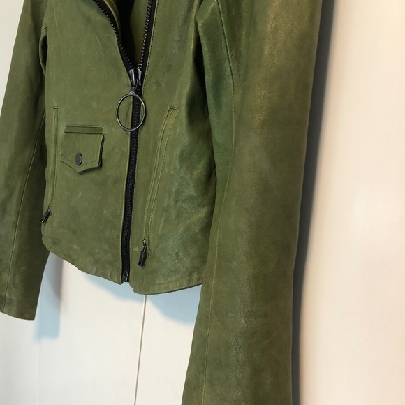 SOLD! Kelly Wearstler Asymmetrical lambskin Leather Jacket - Picture 8 of 16